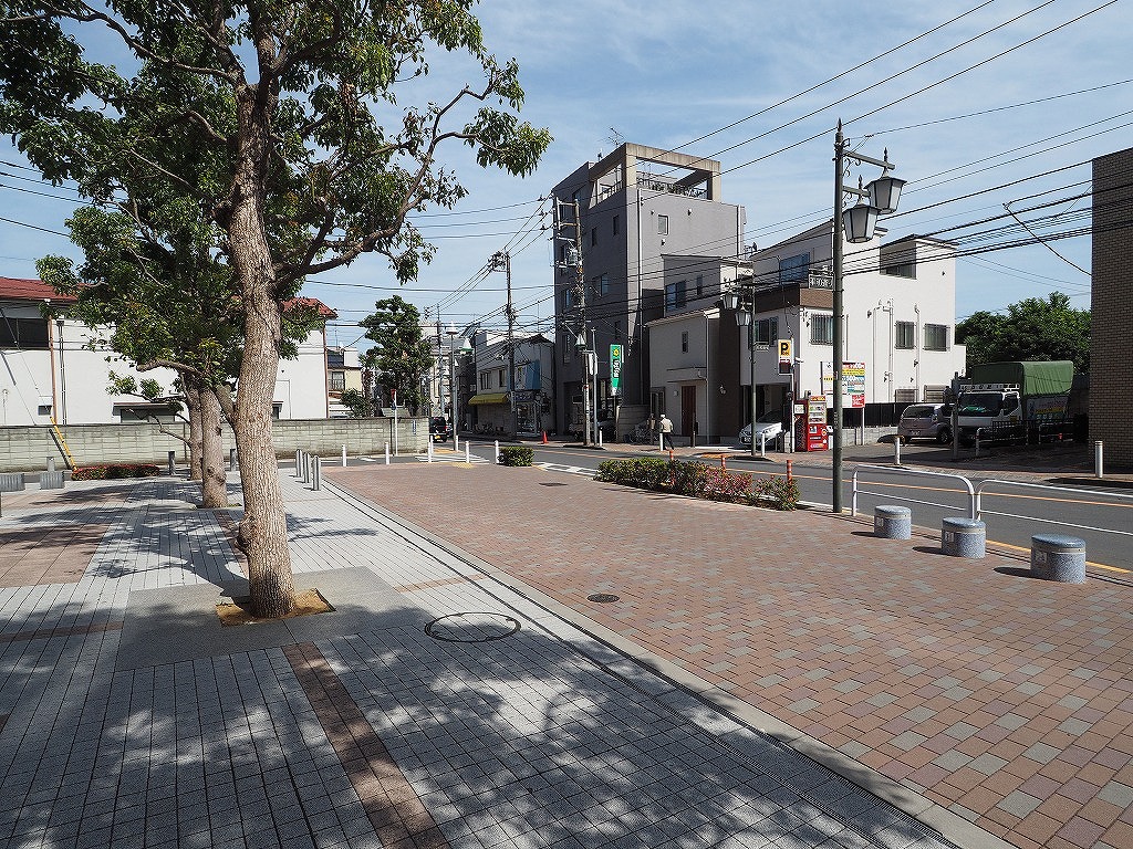 常盤台ガーデンソサエティ マンション前道路