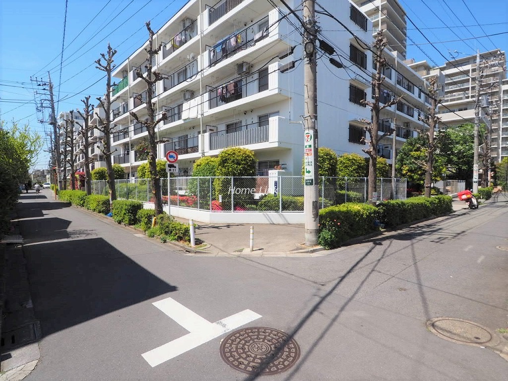 本蓮沼パークハイツ　前面道路