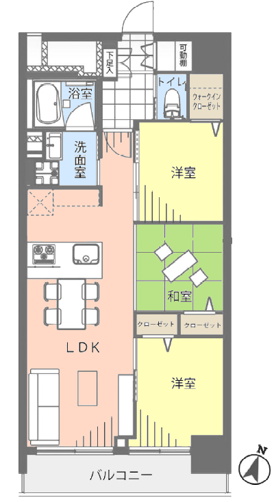 ニューハイム板橋3階 間取図