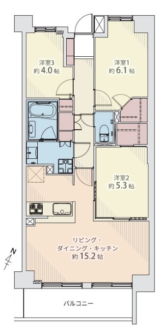 サンライン板橋本町12階　間取図