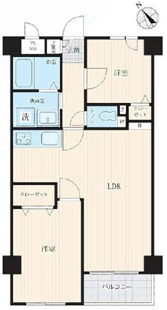 セザール池袋西1階 間取図