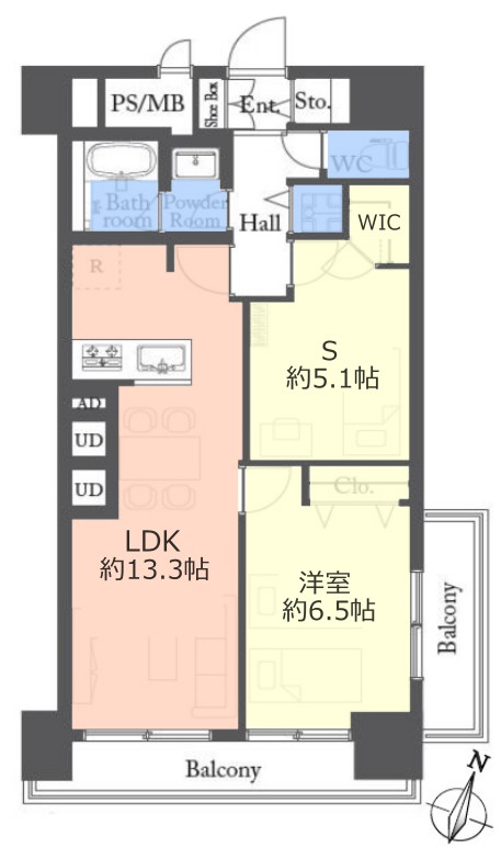 ニューハイム板橋9階 間取図