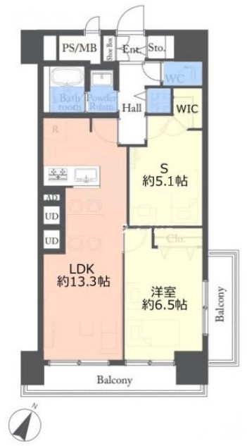 ニューハイム板橋9階　間取図