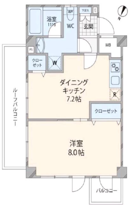 アトラス志村三丁目4階 間取図