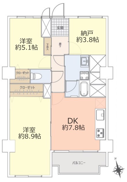 サンハイム徳丸7階　間取図