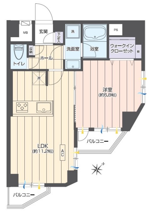 ストーク大山10階　間取図