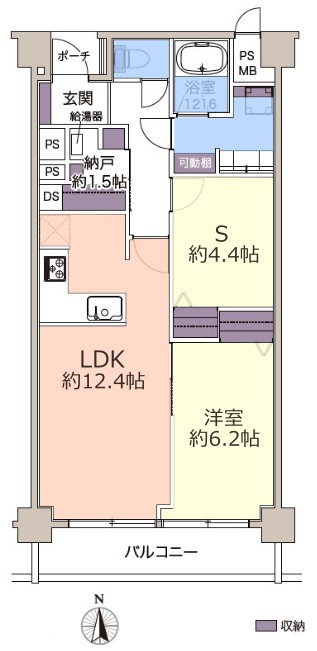 ハイネス上板橋6階　間取図