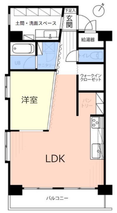 ライオンズプラザ本蓮沼7階　間取図