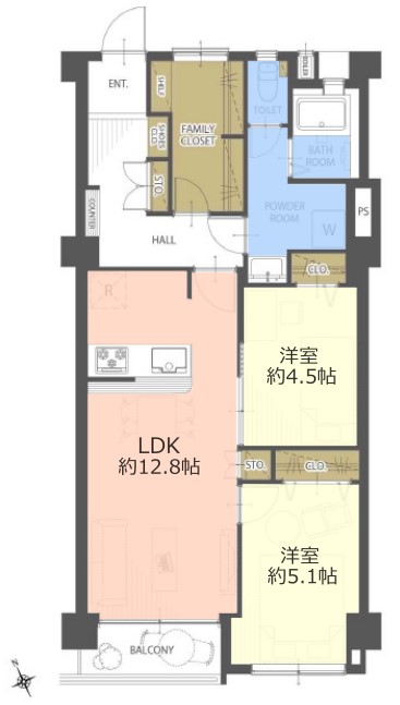 上板橋ハウス3階　間取図