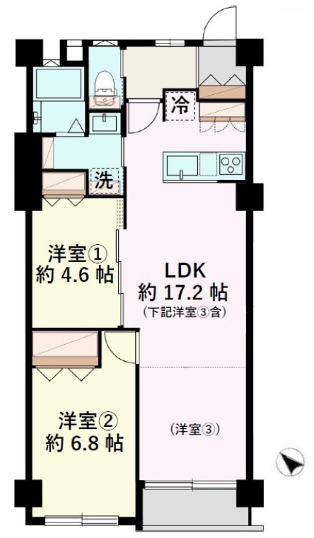 上板橋ハウス4階　間取図