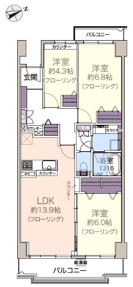 成増ハウス3階 間取図