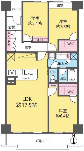 成増ハウス7階　間取図