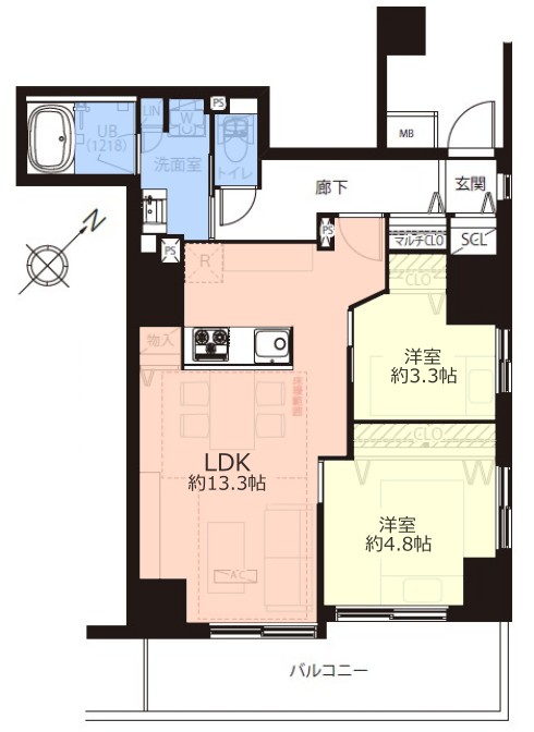 アイディーコート池袋西スターファーロ6階 間取図