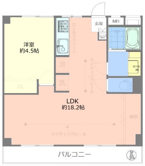 東武サンライズマンション3階　間取図