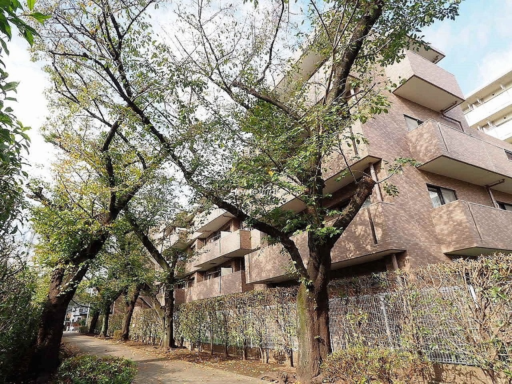 コニファーコート志村弐番館　緑道側の外観