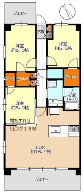 サンクレイドル東武練馬弐番館2階　間取図
