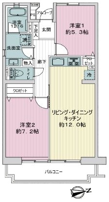 パルシティ徳丸10階　間取図