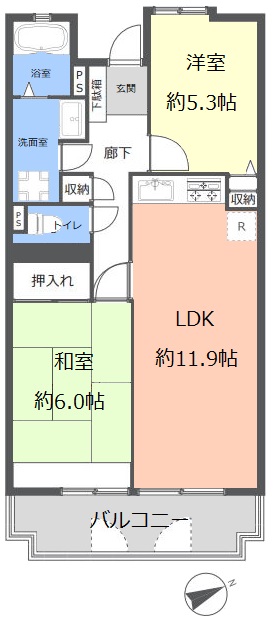 パルシティ徳丸10階　間取図