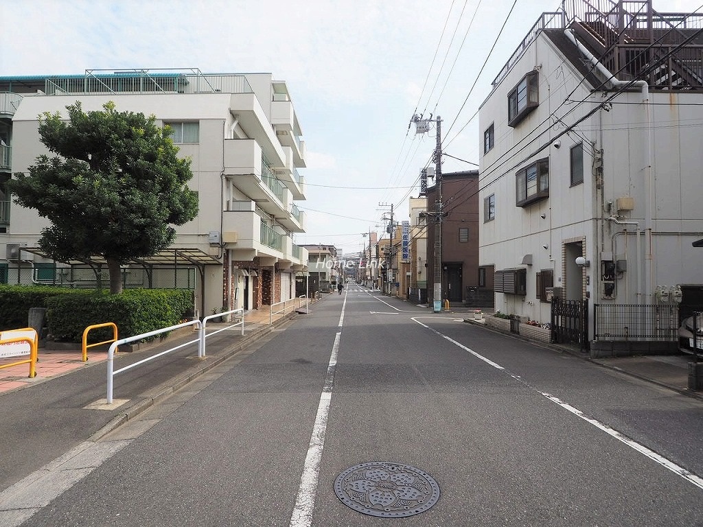 志村スカイハイツ 前面道路歩道