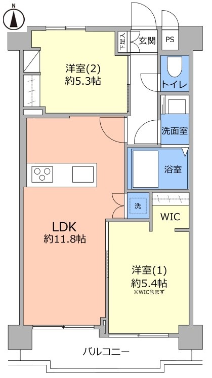 キャスティ上板橋5階　間取図