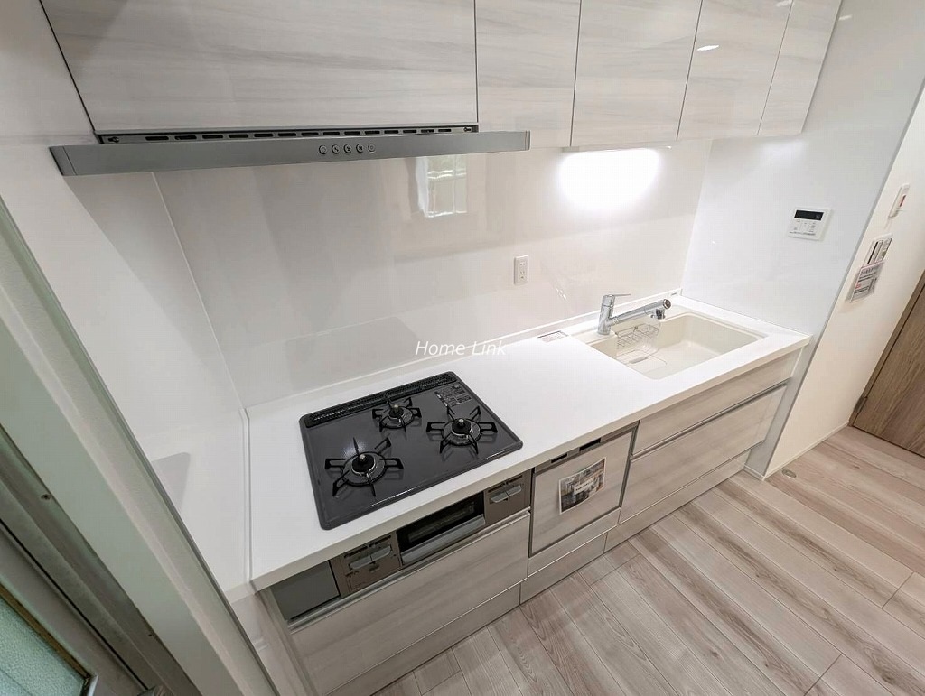 サンシティJ棟1階　システムキッチン食器洗浄機付き