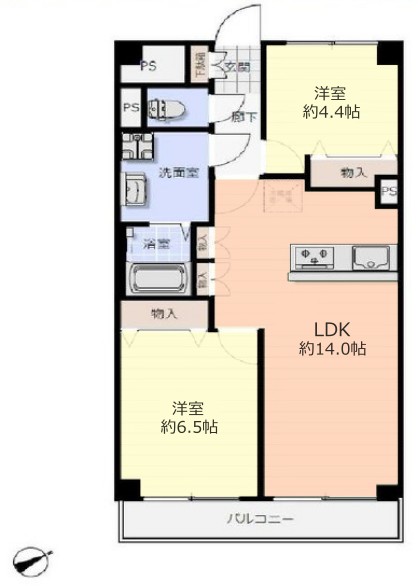 ライオンズマンション上板橋3階 間取図