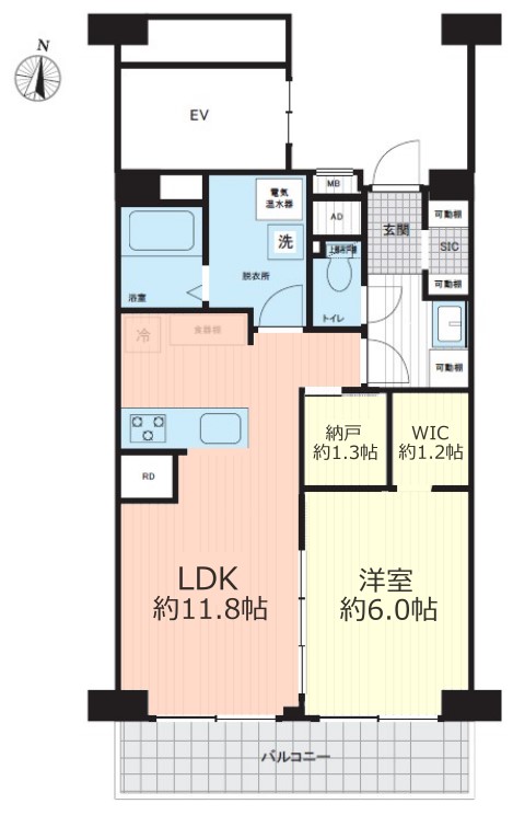 志村サンハイツ1階　間取図