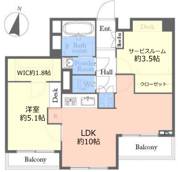 志村三丁目フラワーホーム2階 間取図