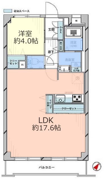 コスモ成増2階　間取図