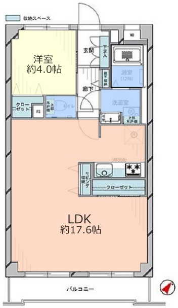 コスモ成増2階 間取図