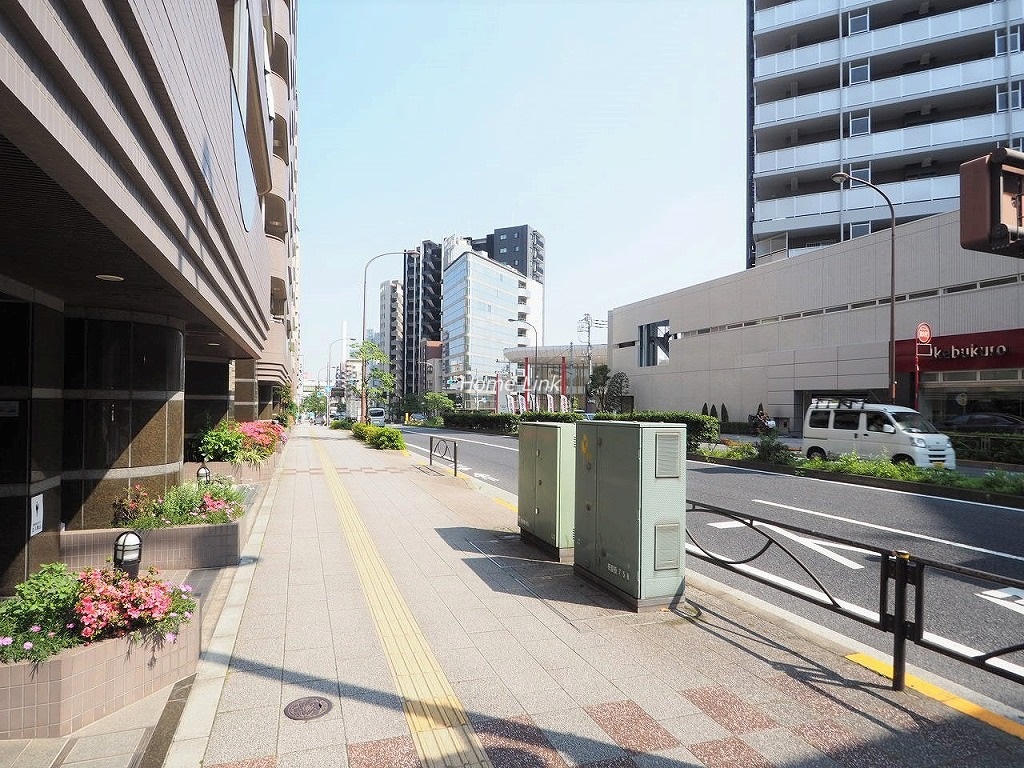 大山ダイカンプラザB棟　前面道路歩道