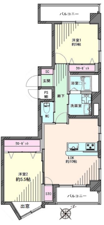 成増アーバンライフ7階　間取図