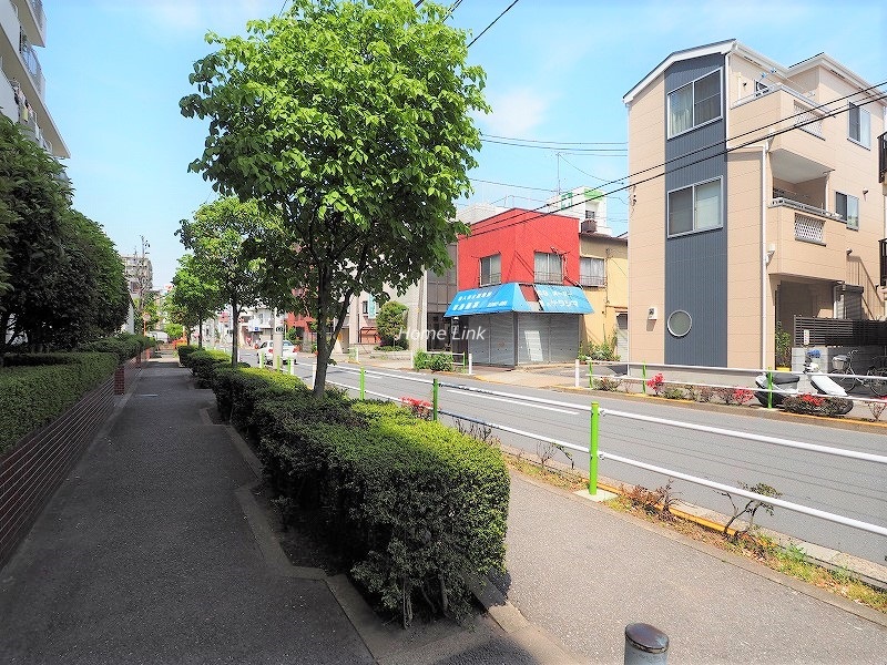 蓮根スカイマンション　前面道路歩道