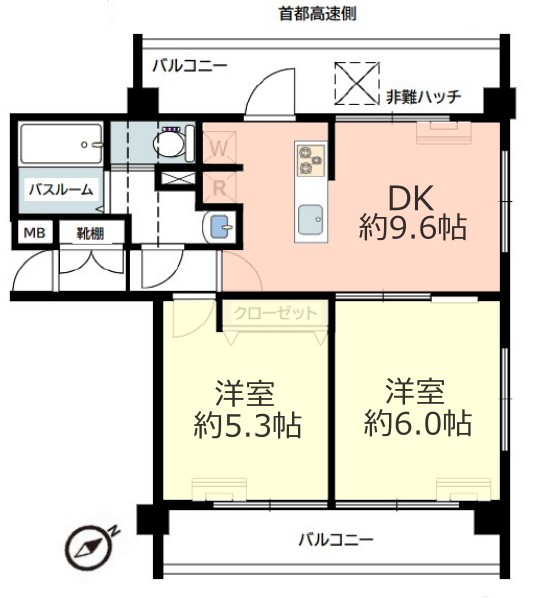 ライオンズマンション北池袋10階　間取図