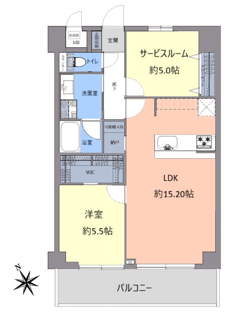 グローリア初穂ときわ台7階　間取図