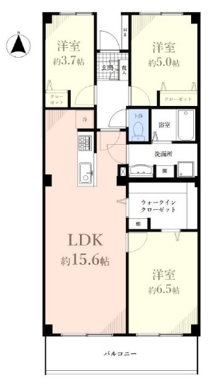 サンシティ Ｉ棟14階　間取図