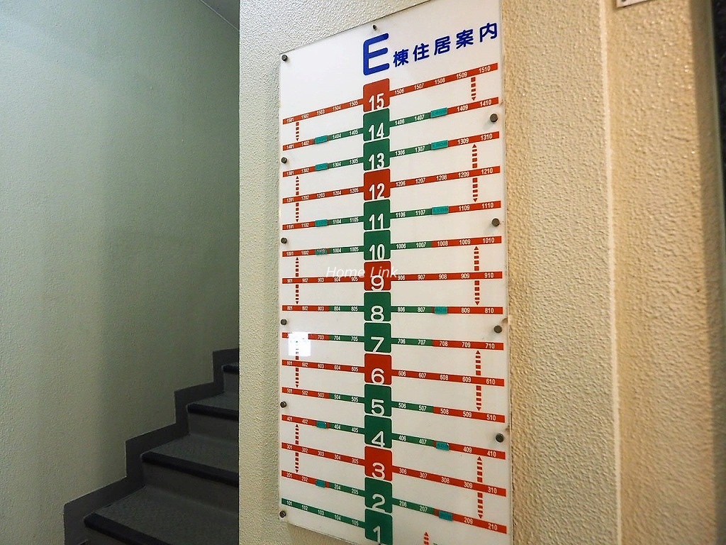 サンシティE棟　Ｅ棟案内図