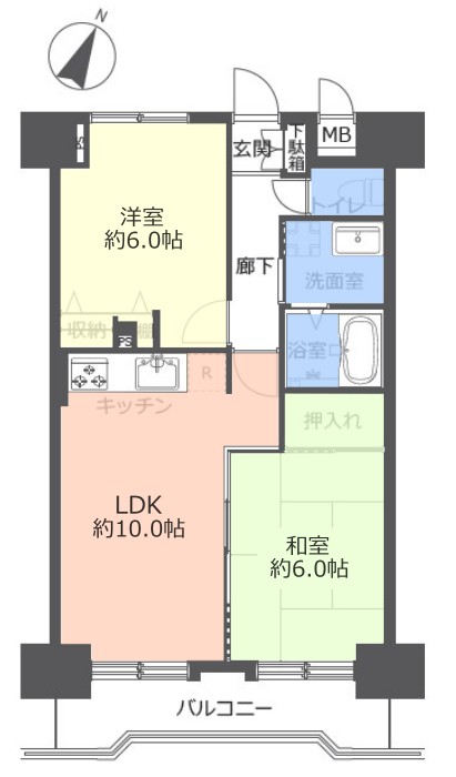 朝日シティパリオ板橋本町15階　間取図
