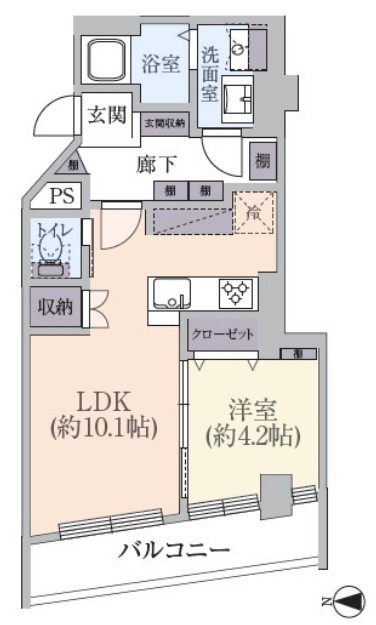 キャニオンマンション板橋11階 間取図
