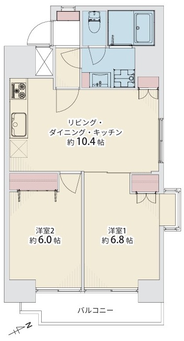 ダイアパレス新板橋3階　間取図