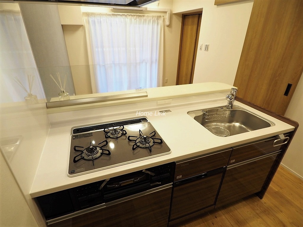ダイアパレス板橋本町3階 キッチンには食洗機・カップボード付き