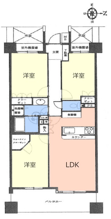 マナーズフォートノーブルテラス5階　間取図