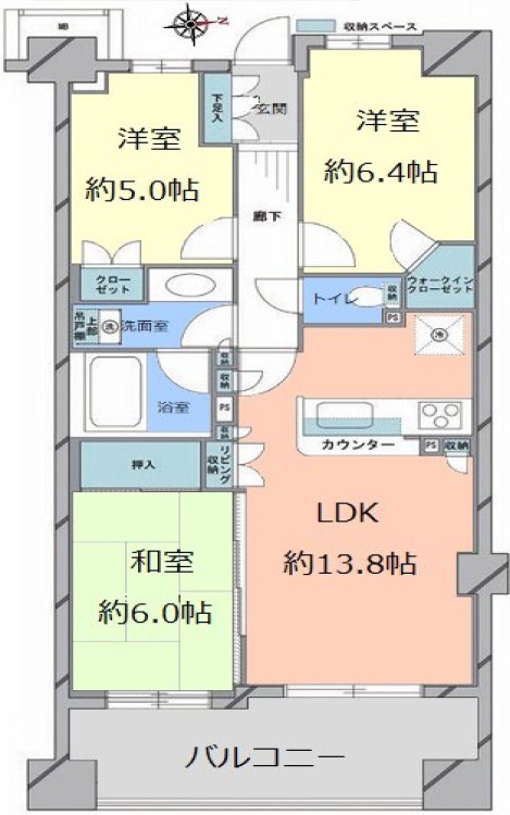 ベリスタ板橋浮間舟渡4階　間取図