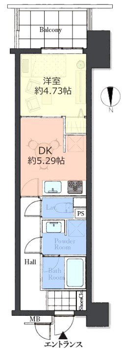 ライオンズステーションプラザ大山3階 間取図