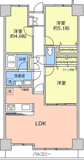 戸田公園スカイマンション8階　間取図