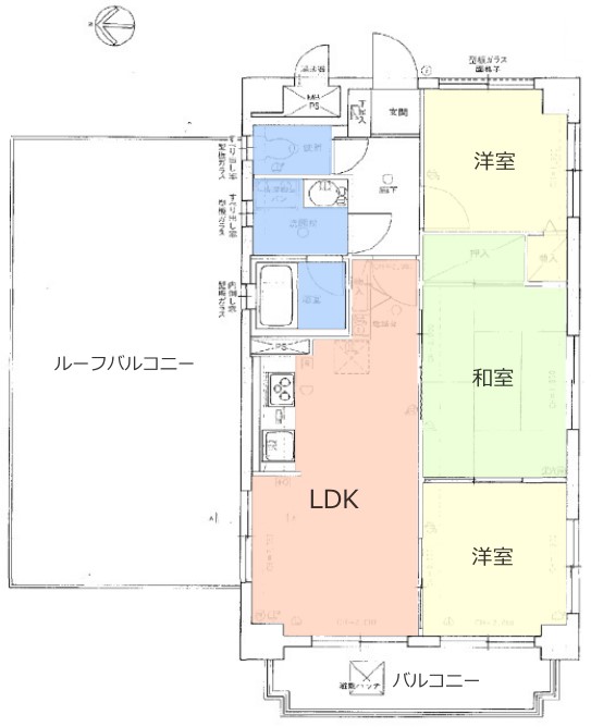 ライオンズマンション新高島平5階　間取図