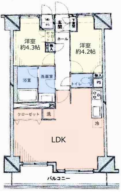 シーアイマンション池袋西14階　間取図