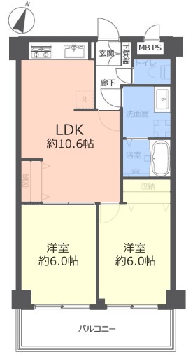 パークノヴァ池袋要町1階　間取図