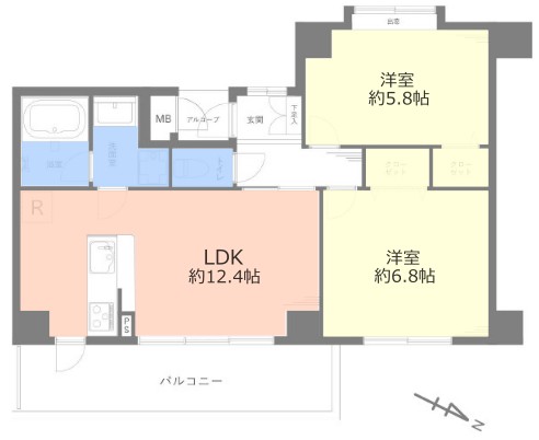 ナイスアーバン志村坂上1階 間取図