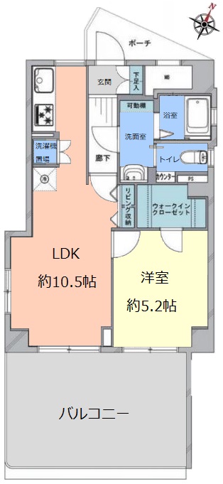 上板橋サンライトマンションF棟4階　間取図